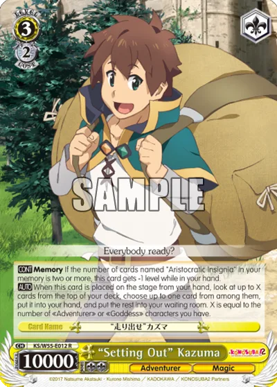 ""Setting Out"" Kazuma