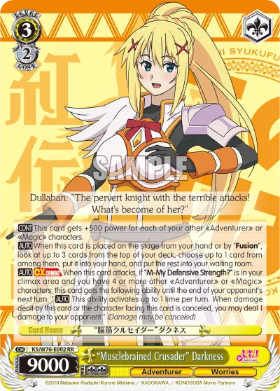 ""Musclebrained Crusader"" Darkness