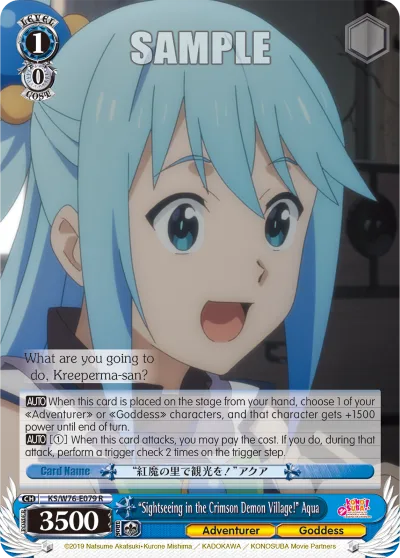 ""Sightseeing in the Crimson Demon Village!"" Aqua