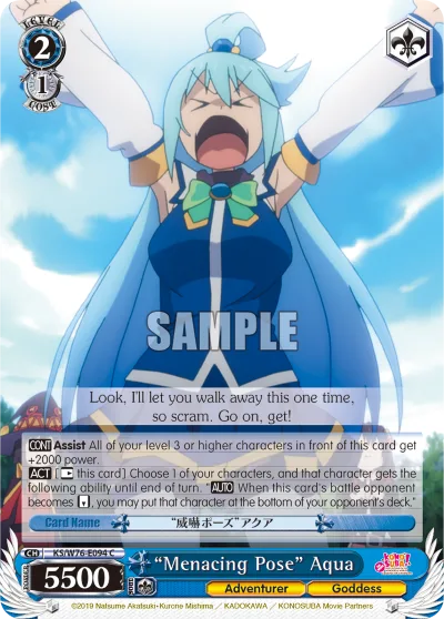 ""Menacing Pose"" Aqua