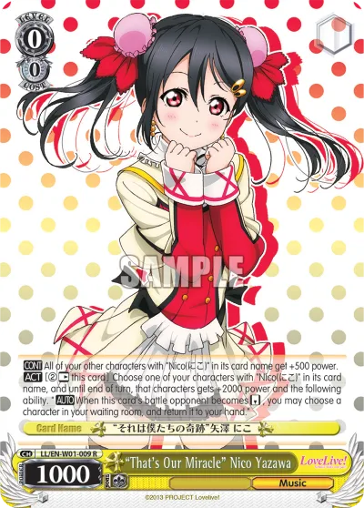 ""That's Our Miracle"" Nico Yazawa