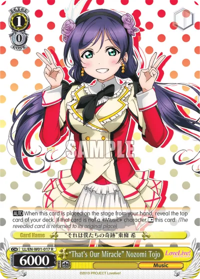 ""That's Our Miracle"" Nozomi Tojo