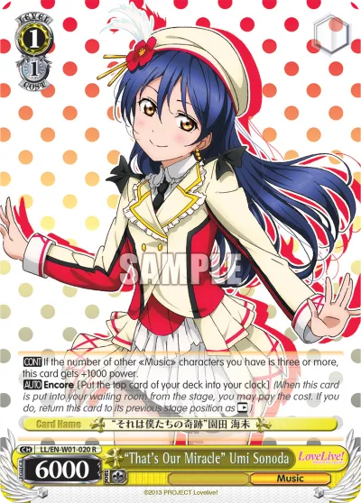 ""That's Our Miracle"" Umi Sonoda