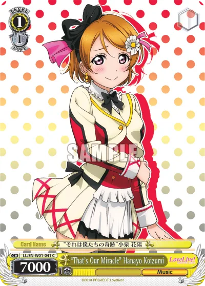""That's Our Miracle"" Hanayo Koizumi