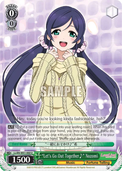 ""Let's Go Out Together~"" Nozomi