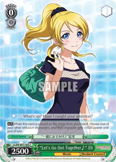 ""Let's Go Out Together~"" Eli