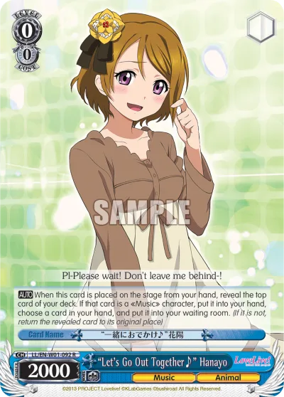 ""Let's Go Out Together~"" Hanayo