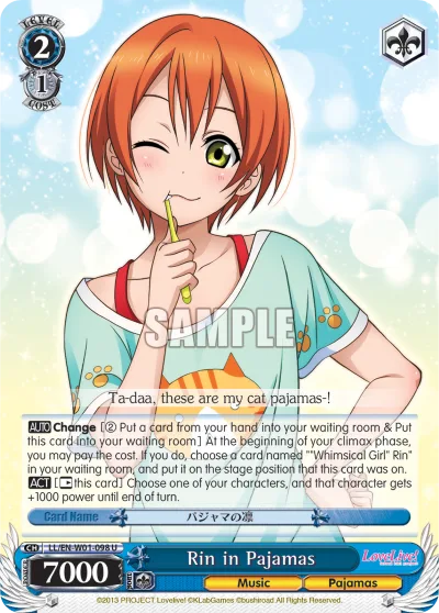 Rin in Pajamas