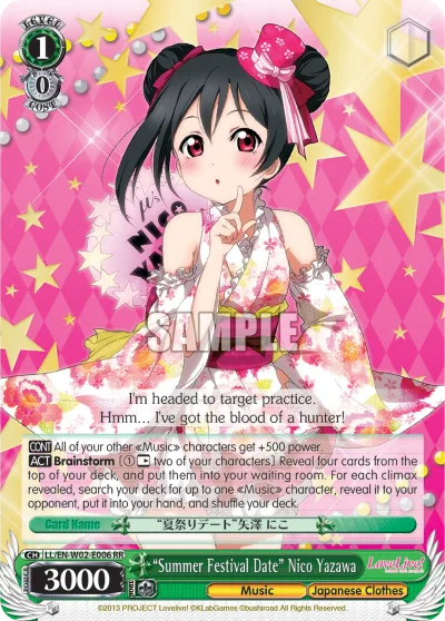 ""Summer Festival Date"" Nico Yazawa