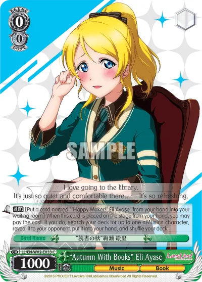 ""Autumn With Books"" Eli Ayase