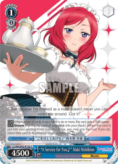 ""A Service for You~"" Maki Nishikino