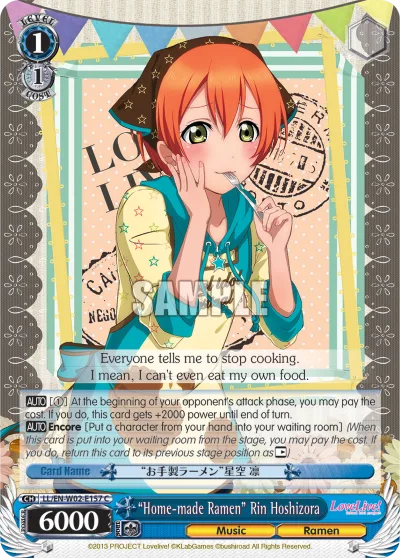 ""Home-made Ramen"" Rin Hoshizora