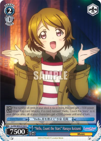 ""Hello, Count the Stars"" Hanayo Koizumi