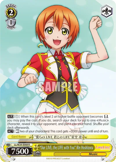 ""Our LIVE, the LIFE with You"" Rin Hoshizora
