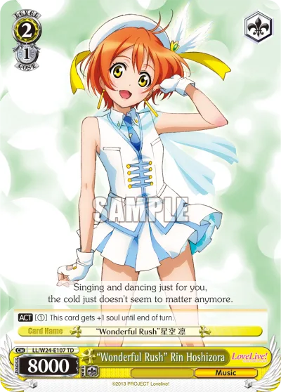""Wonderful Rush"" Rin Hoshizora