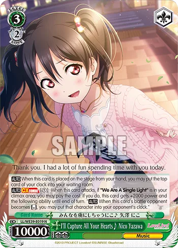 I'll Capture All Your Hearts Nico Yazawa