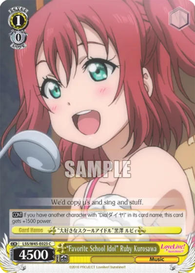 ""Favorite School Idol"" Ruby Kurosawa