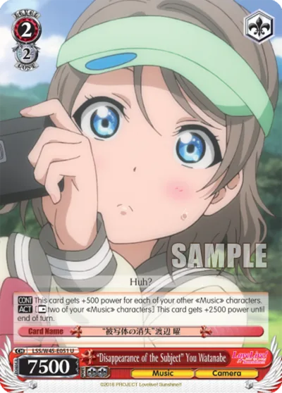 ""Disappearance of the Subject"" You Watanabe
