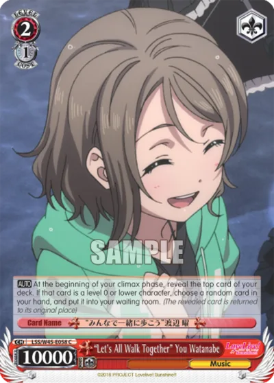 ""Let's All Walk Together"" You Watanabe