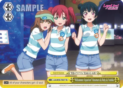 ""Midsummer Aquarium"" Hanamaru & Ruby & Yoshiko