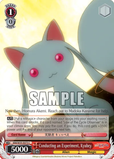 Conducting an Experiment, Kyubey