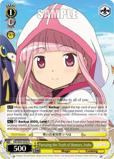 Pursuing the Truth of Rumors, Iroha