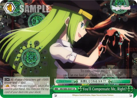 You'll Compensate Me, Right?