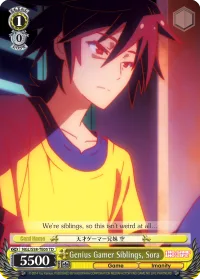 Genius Gamer Siblings, Sora
