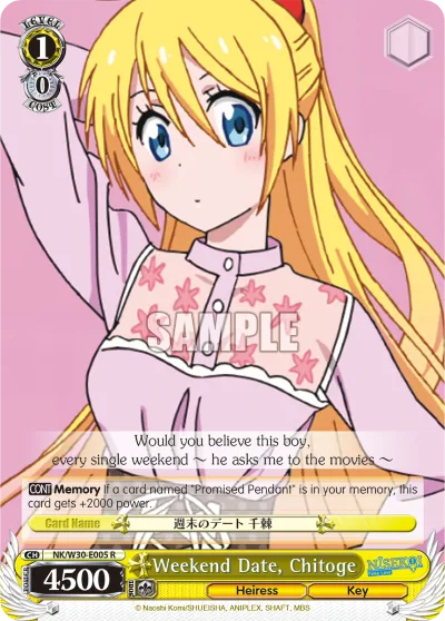 Weekend Date, Chitoge