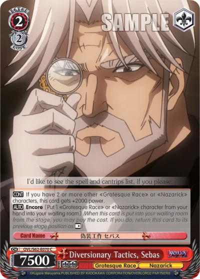 Diversionary Tactics, Sebas