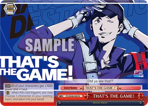 THAT'S THE GAME!
