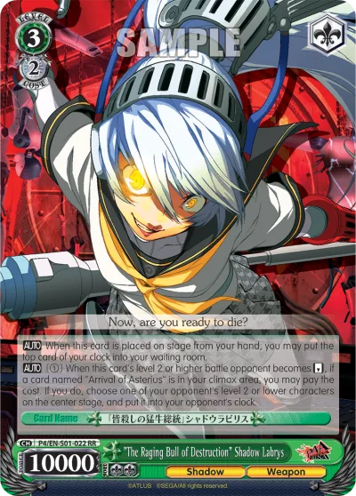 ""The Raging Bull of Destruction"" Shadow Labrys