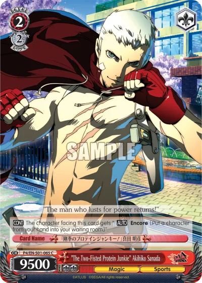 ""The Two-Fisted Protein Junkie"" Akihiko Sanada