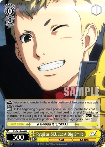 Ryuji as SKULL: A Big Smile