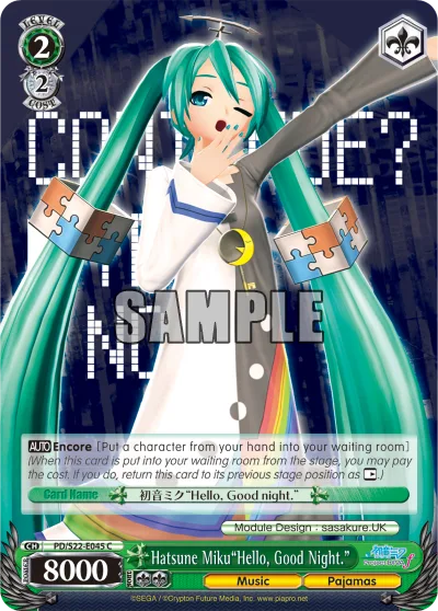 Hatsune Miku""Hello, Good Night.""