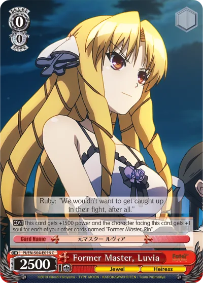 Former Master, Luvia