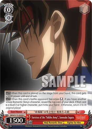 Survivor of the ""Sekiho Army"", Sanosuke Sagara