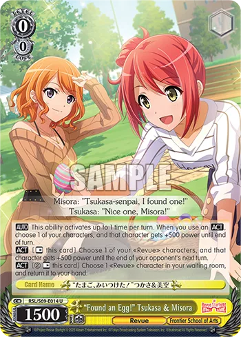 ""Found an Egg!"" Tsukasa & Misora