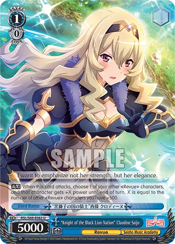 ""Knight of the Black Lion Nation"" Claudine Saijo