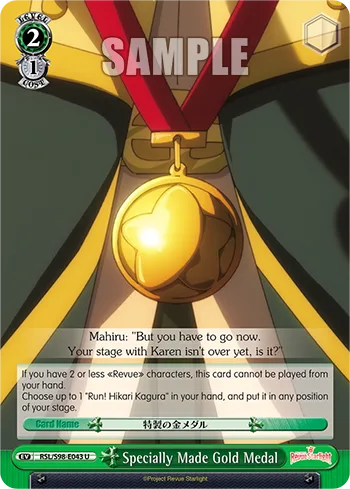 Specially Made Gold Medal