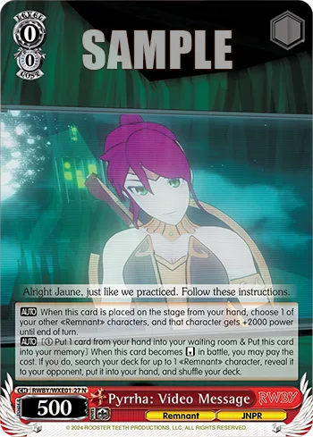 Pyrrha: Video Message