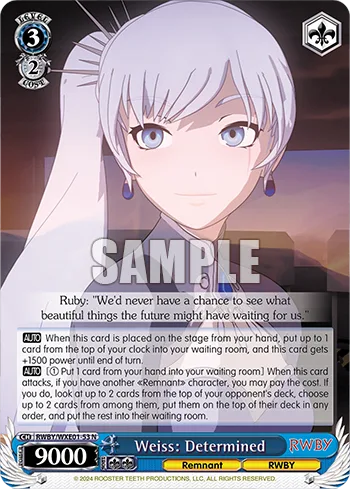Weiss: Determined