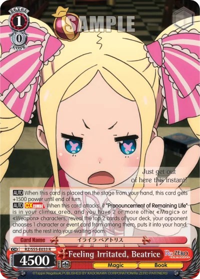 Feeling Irritated, Beatrice
