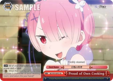 Proud of Own Cooking