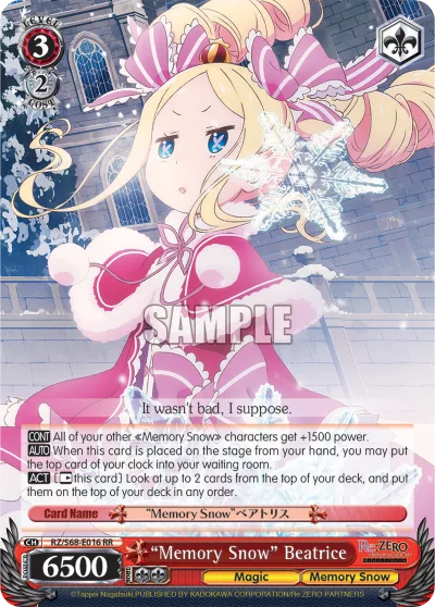 ""Memory Snow"" Beatrice