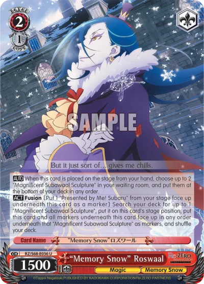 ""Memory Snow"" Roswaal