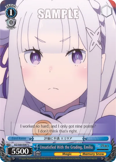 Unsatisfied With the Grading, Emilia