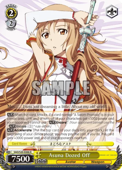 Asuna Dozed Off