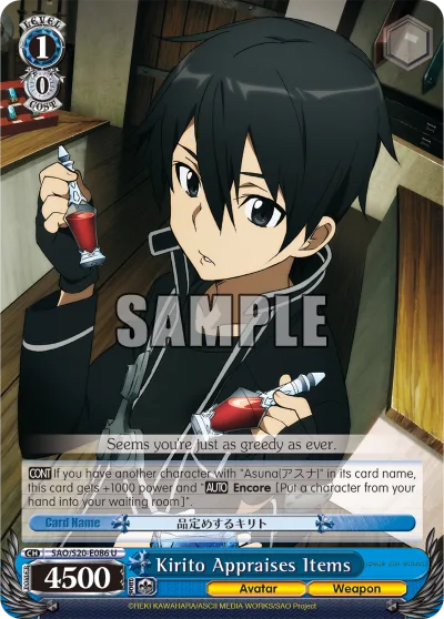 Kirito Appraises Items