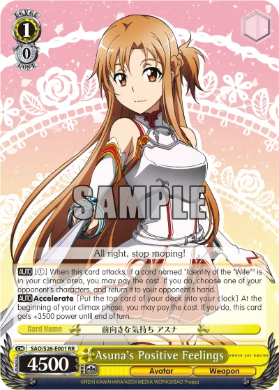 Asuna's Positive Feelings